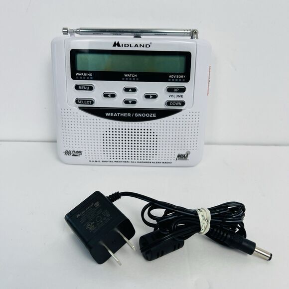Midland WR120EZ NOAA Weather Radio All Hazards Alert Radio, W/ Power Adapter - Picture 2 of 10